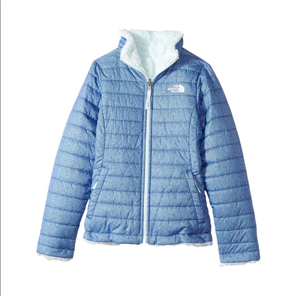 The north face blue reversible jacket
